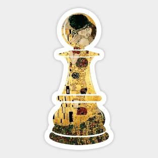 The Kiss pawn Sticker